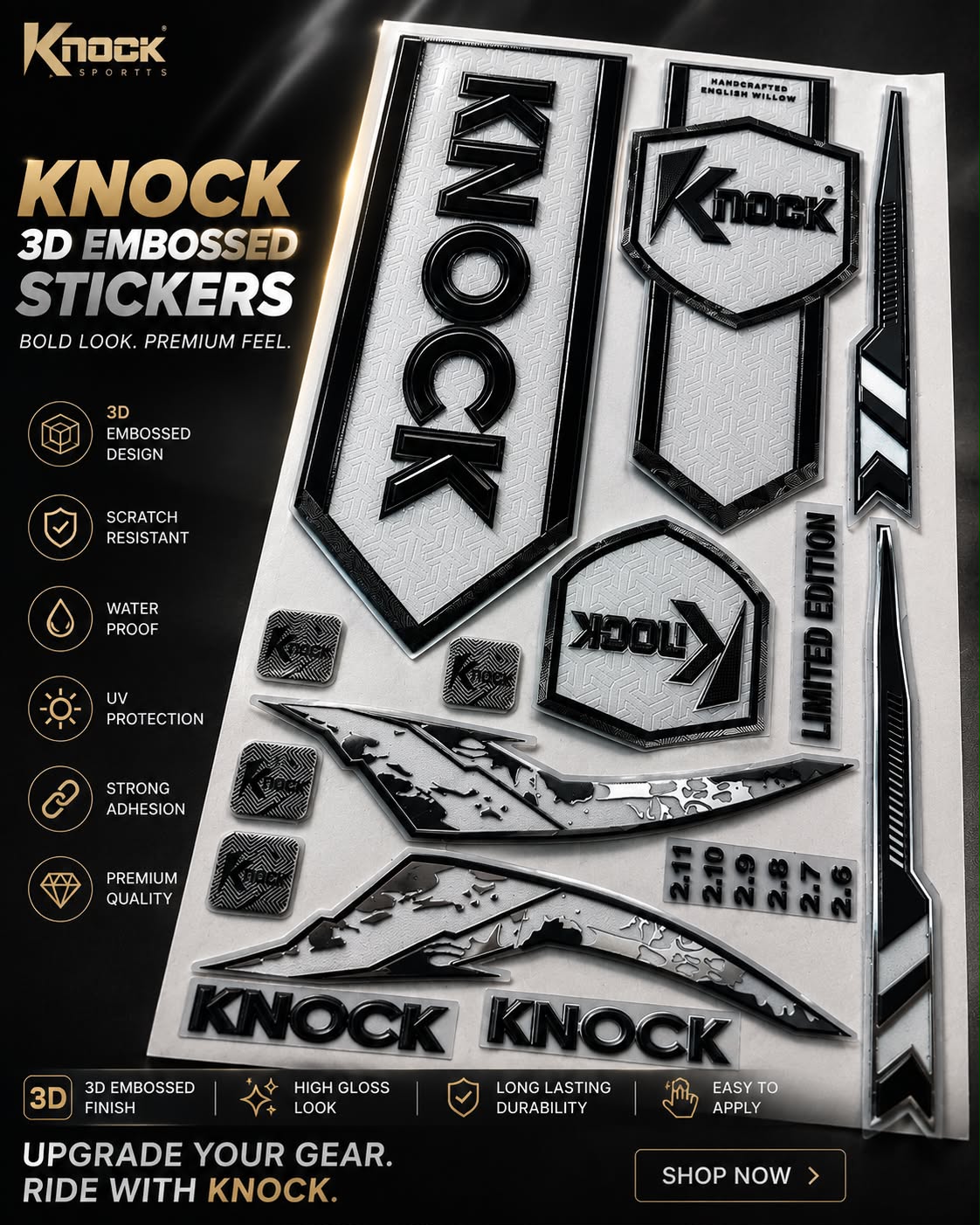 Cricket Bat Stickers – Limited Edition 2025/ 26